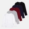 Friboo 5 Pack - Camiseta De Manga Larga - Multi-Coloured/Black/Dark Red -Friboo 0b83fae62c7a4e95acfe0c86892ba577
