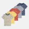 Friboo 5 Pack Unisex - Camiseta Estampada - Multi-Coloured/Red/Yellow 1 Friboo 5 Pack Unisex - Camiseta Estampada - Multi-Coloured/Red/Yellow -Friboo 1555d80454234145a907d1b7c8b51aa3