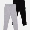 Friboo Unisex 2 Pack - Pantalones Deportivos - Grey/Black -Friboo 29bdd409e6c742b2abeae4958f463dd4