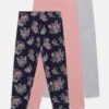 Friboo 3 Pack - Leggings - Grey/Pink/Multi-Coloured