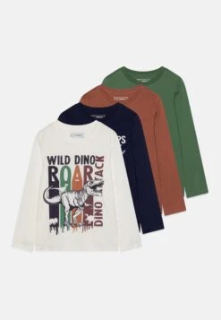 Friboo 4 Pack - Camiseta De Manga Larga - Multi-Coloured/White/Green