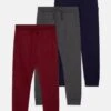 Friboo Unisex 3 Pack - Pantalones Deportivos - Blue/Grey/Dark Red -Friboo 5629e34f0d314959bbff38dbd7b121fa