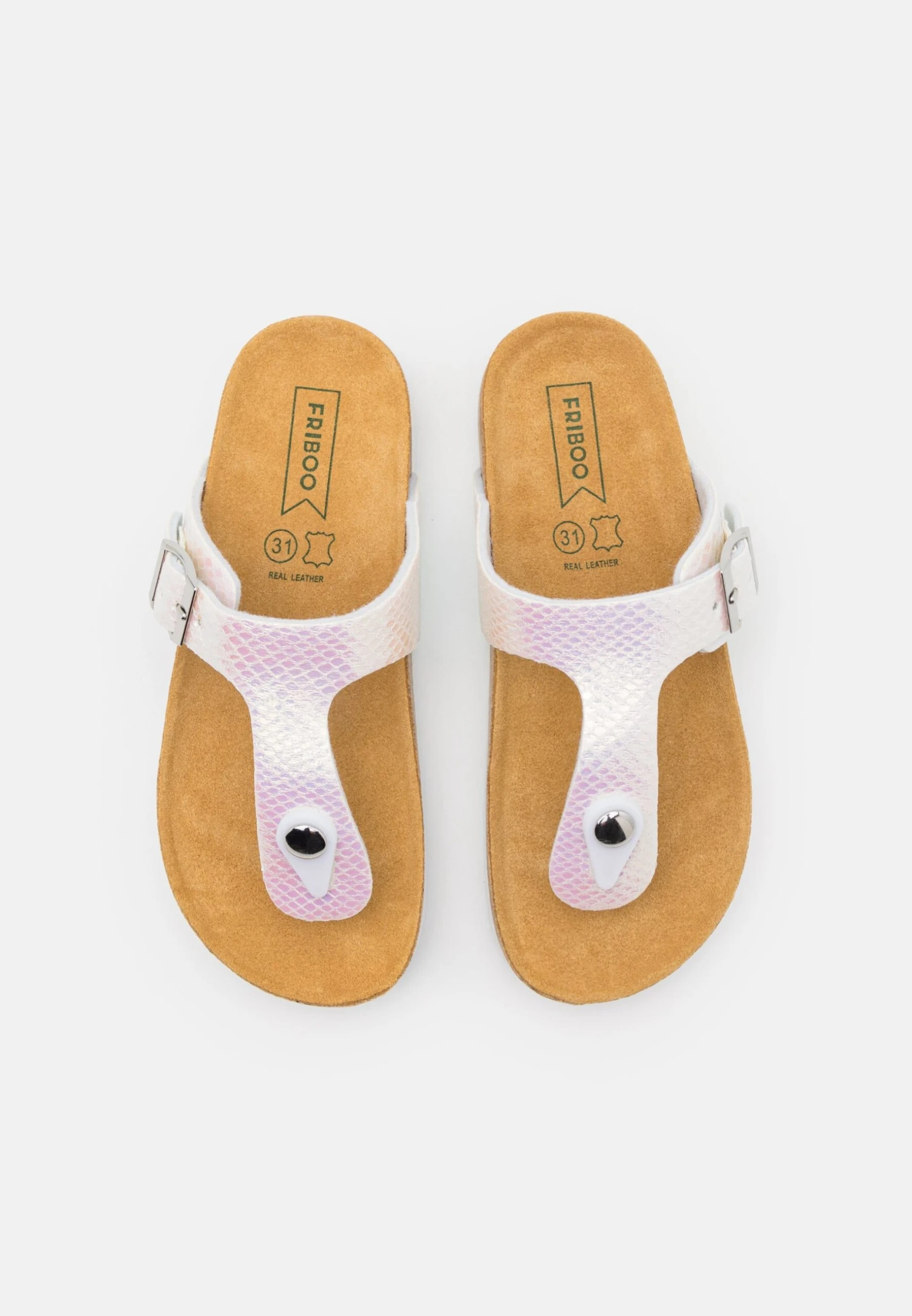 Friboo Sandalias De Dedo - White 6 Friboo Sandalias De Dedo - White - Imagen 4