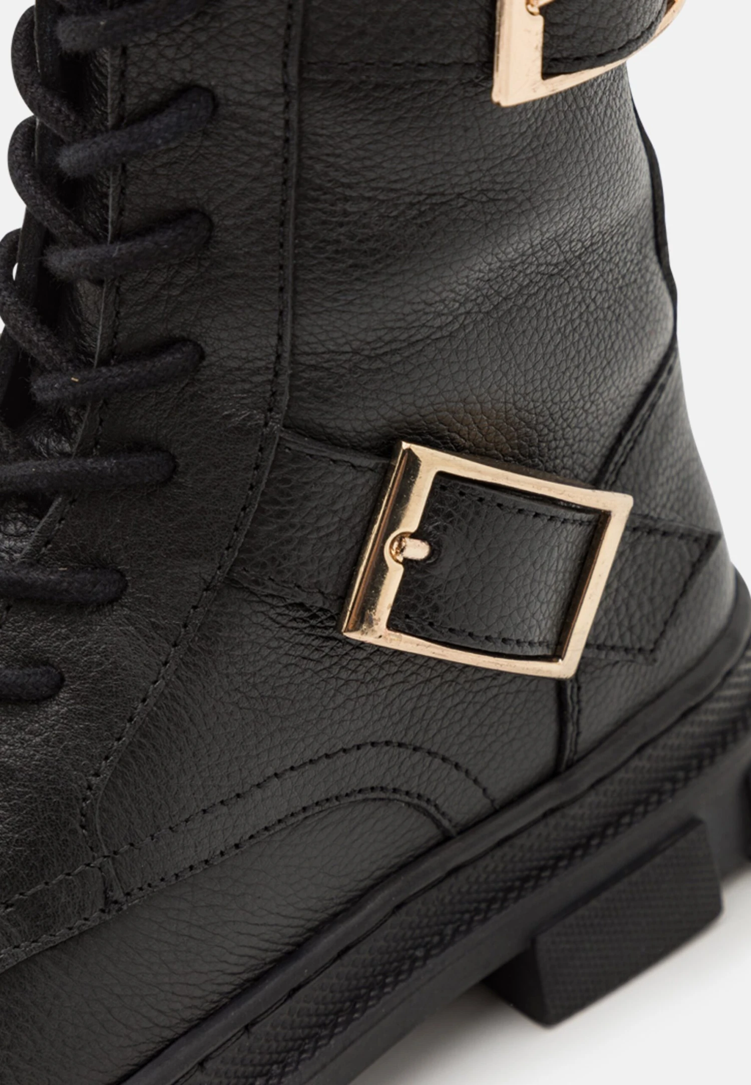 Friboo Leather - Botas Con Cordones -Black 8 Friboo Leather - Botas Con Cordones -Black - Imagen 6