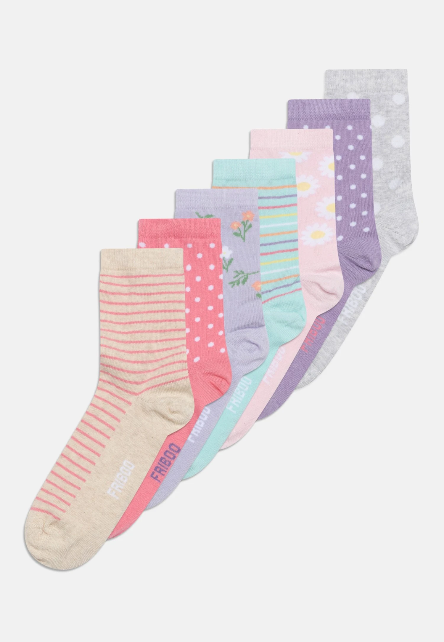 Friboo 7 Pack - Calcetines - Multi-Coloured/Purple/Grey 3 Friboo 7 Pack - Calcetines - Multi-Coloured/Purple/Grey