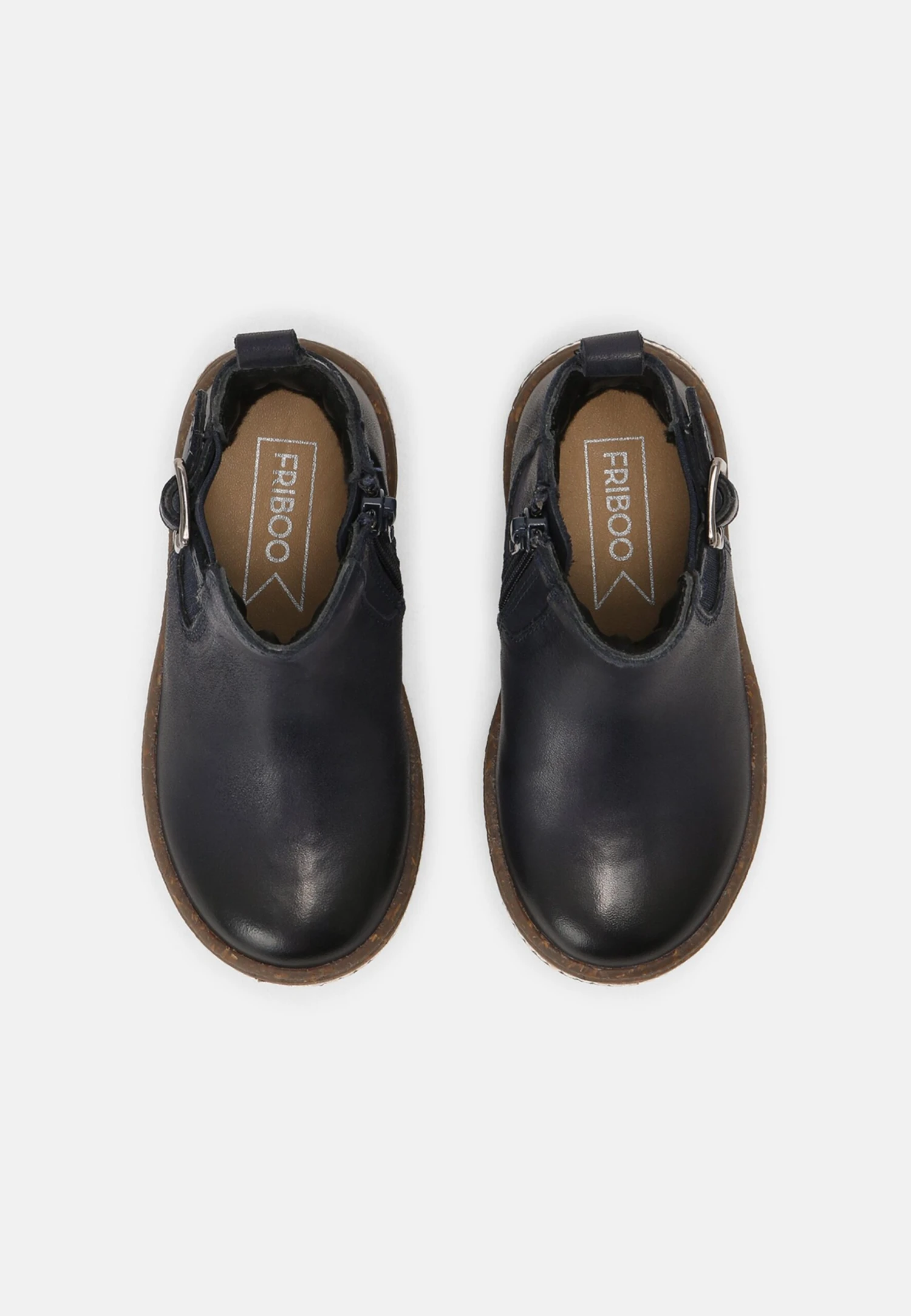 Friboo Leather Booties - Botines - Dark Blue 6 Friboo Leather Booties - Botines - Dark Blue - Imagen 4