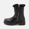Friboo Leather - Botas Para La Nieve - Black -Friboo 9ca79366baf04cfda3f31f4784ad25ca