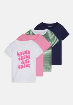 Friboo 4 Pack - Camiseta Estampada - Multi-Coloured/White /Pink