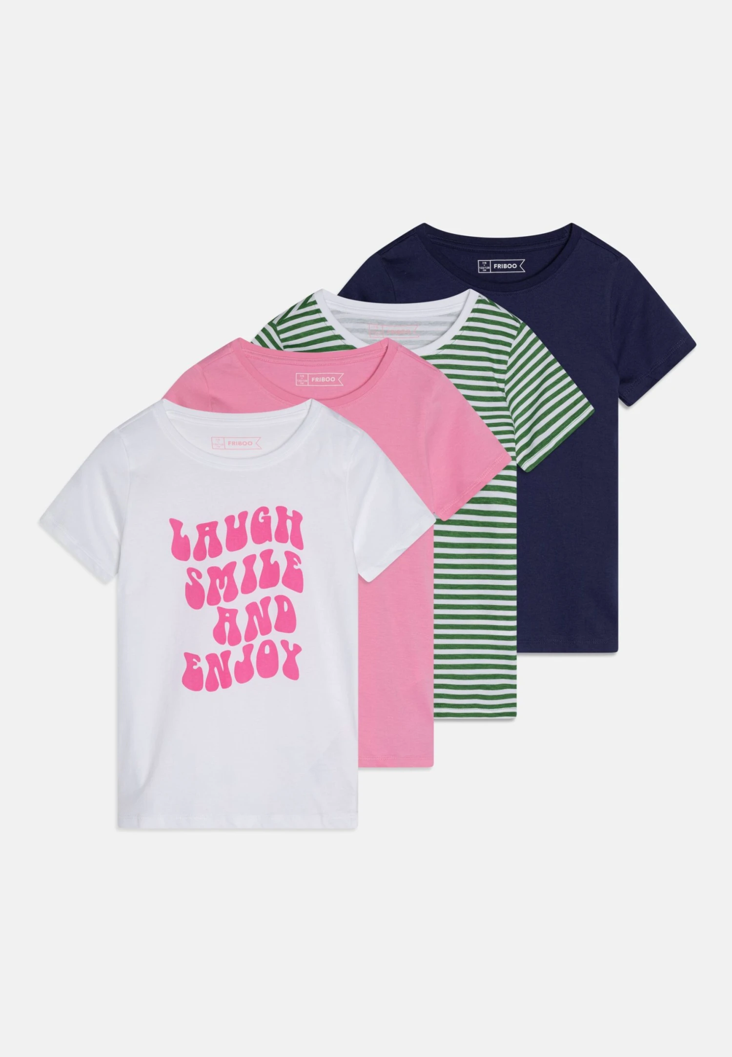 Friboo 4 Pack - Camiseta Estampada - Multi-Coloured/White /Pink 3 Friboo 4 Pack - Camiseta Estampada - Multi-Coloured/White /Pink