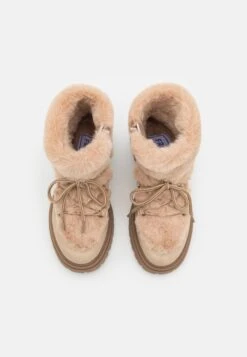 Friboo Botines Con Cordones - Nude -Friboo aed7a20e3a9d4ccbaf245cbc9a6bd3da