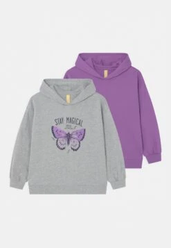 Friboo Hoodie 2 Pack - Sudadera - Purple/Light Grey