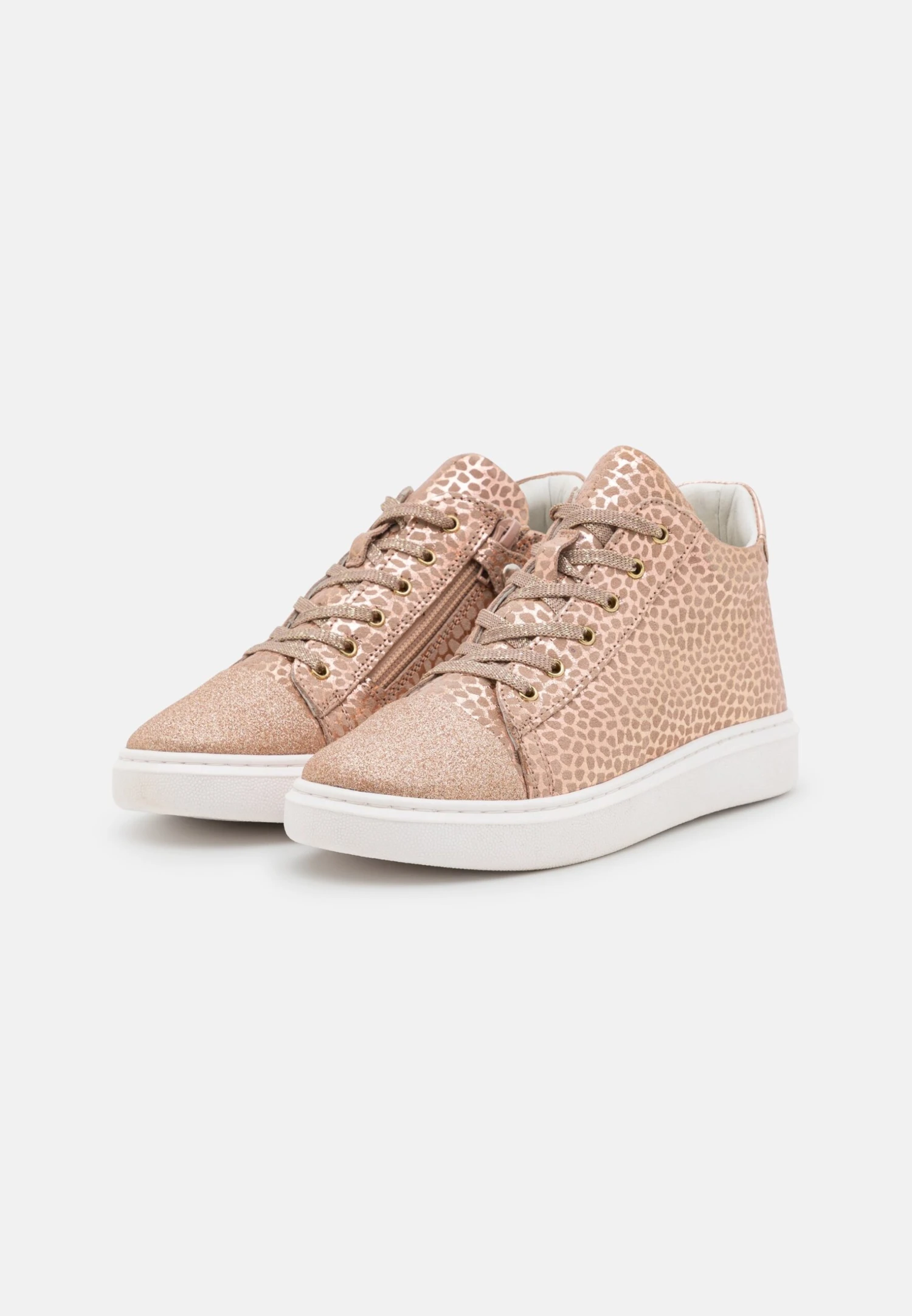 Friboo Leather - Zapatillas Altas - Rose Gold 4 Friboo Leather - Zapatillas Altas - Rose Gold - Imagen 2