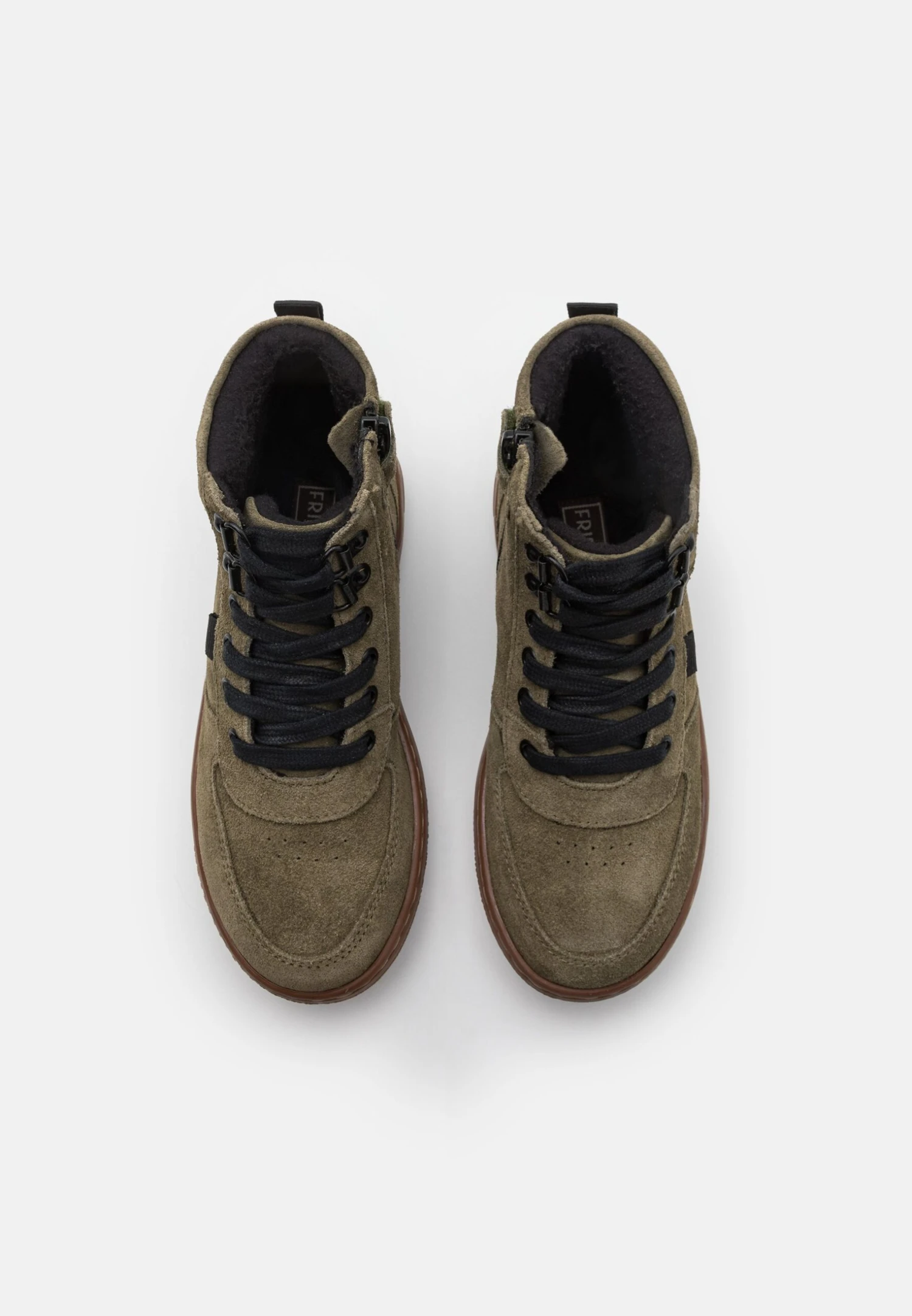 Friboo Leather - Botines Con Cordones - Khaki 6 Friboo Leather - Botines Con Cordones - Khaki - Imagen 4