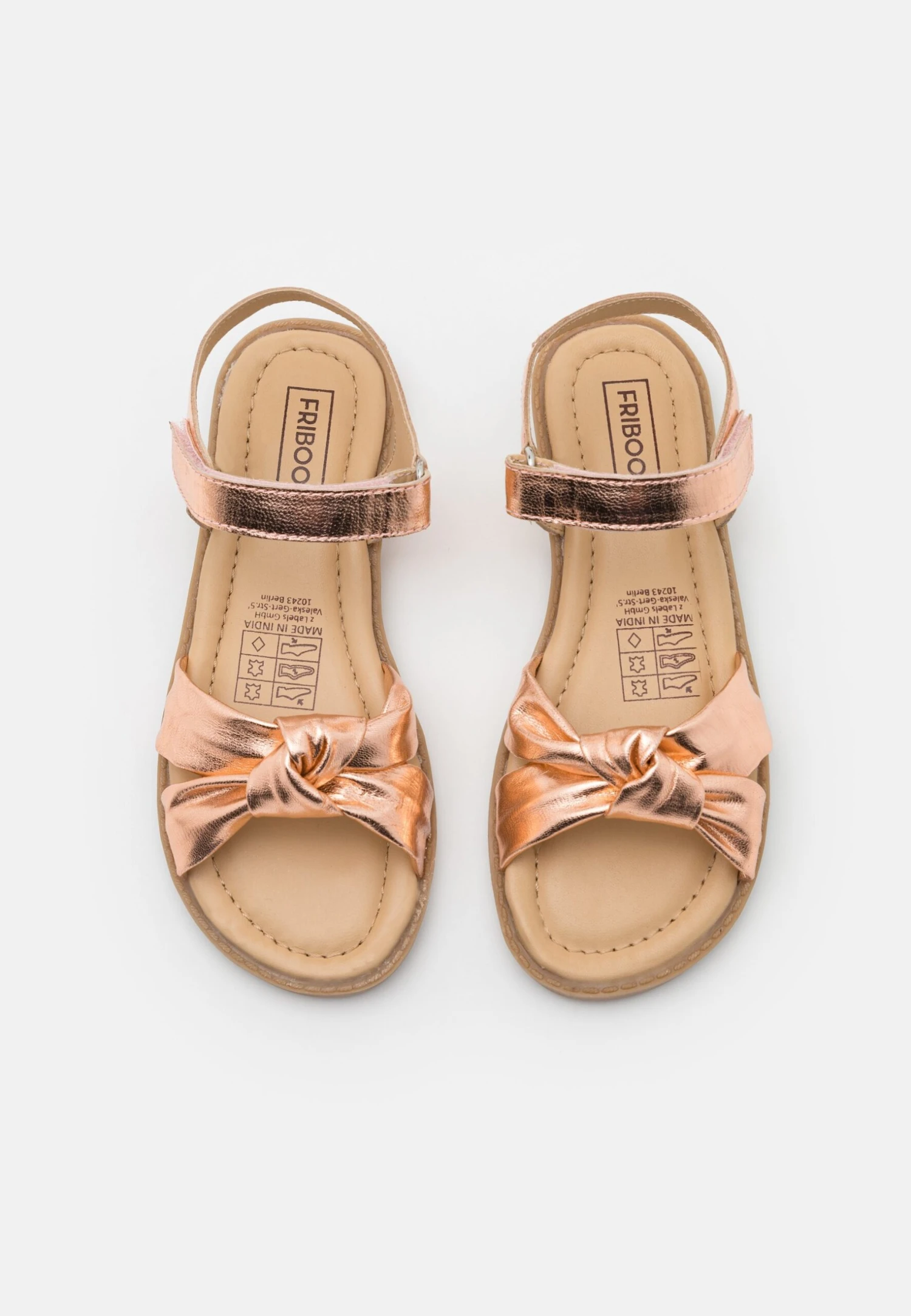Friboo Leather - Sandalias - Rose Gold 6 Friboo Leather - Sandalias - Rose Gold - Imagen 4