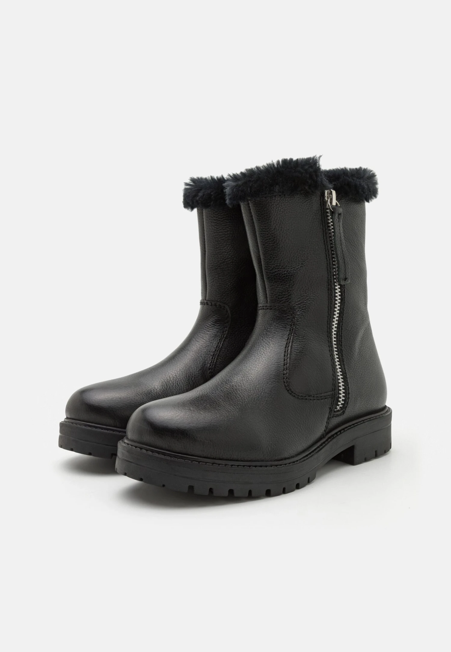 Friboo Leather - Botas Para La Nieve - Black 4 Friboo Leather - Botas Para La Nieve - Black - Imagen 2